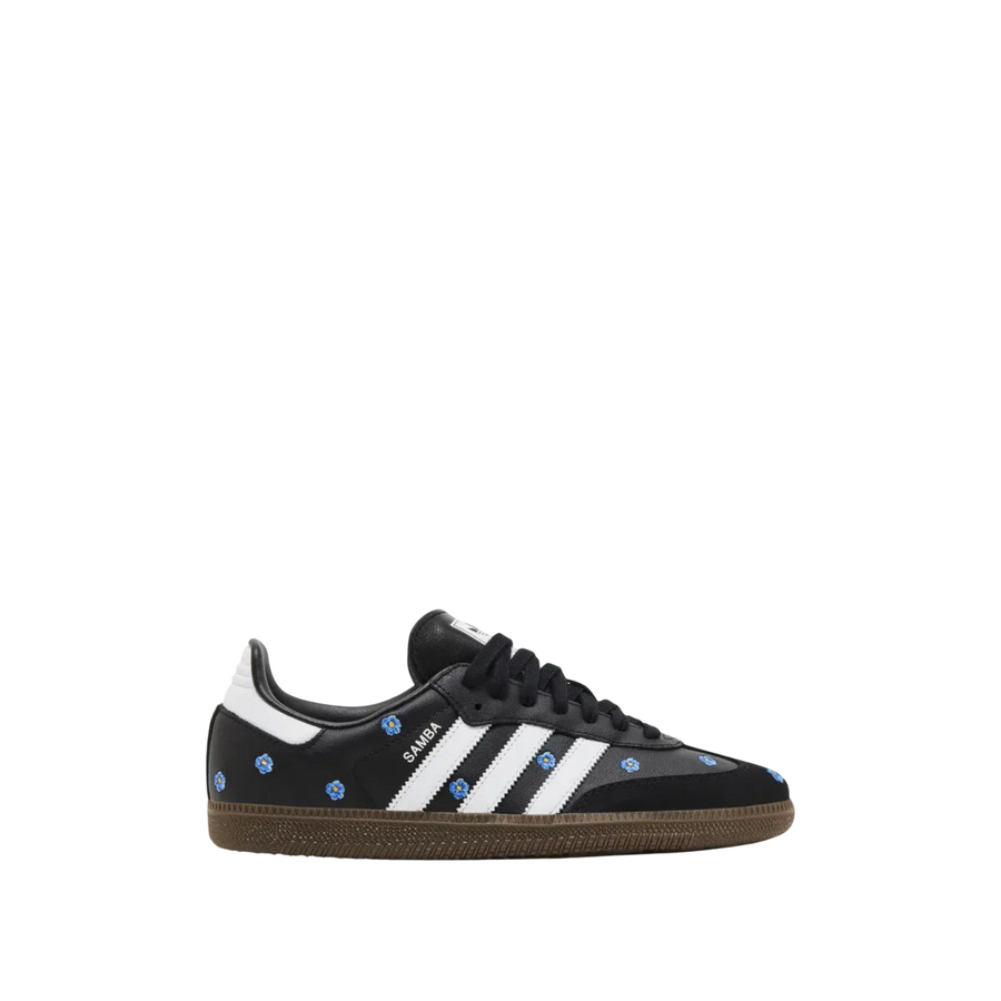 adidas Samba OG 'Core Black / Blue Floral Embroidery'