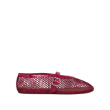 ALAÏA Mesh Ballet Flats 'Raspberry'