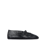ALAÏA Glass-Embellished Ballet Flats 'Black'