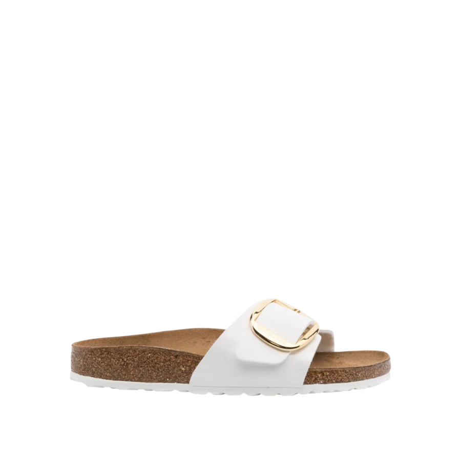 Birkenstock Madrid Big Buckle Patent 'White'