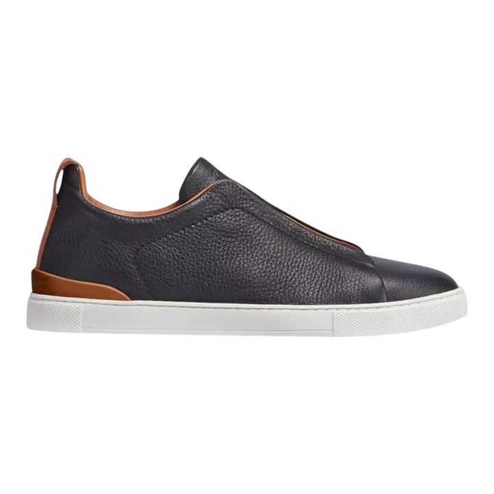 Zegna Triple Stitch Deerskin 'Black'