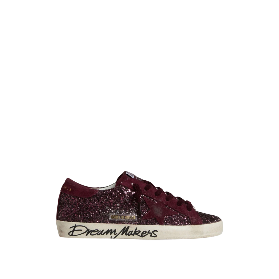 Golden Goose Super-Star LTD 'Dark Red Glitter'