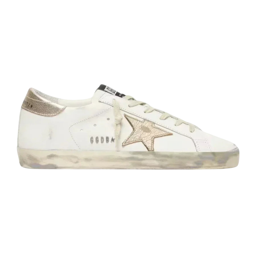 Golden Goose Super-Star 'White / Gold Glitter'