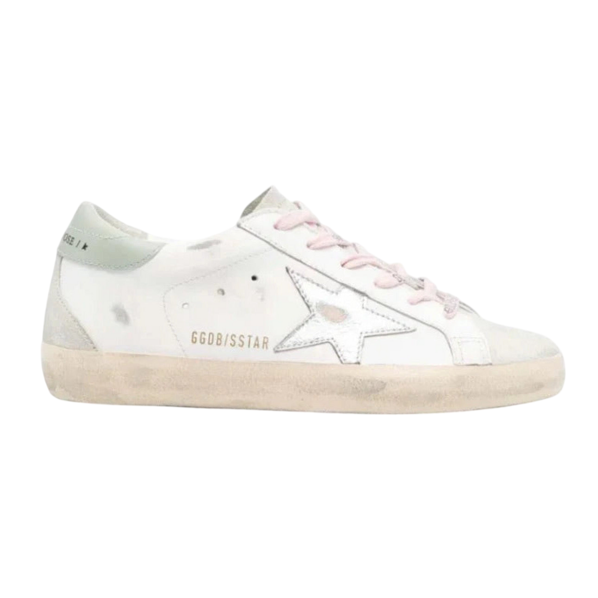 Golden Goose Super-Star 'White / Silver / Aqua'
