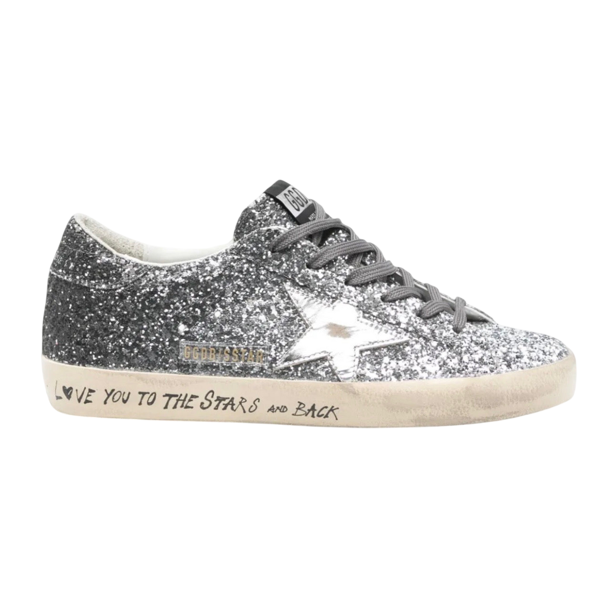 Golden Goose Super-Star 'Silver Glitter / White'