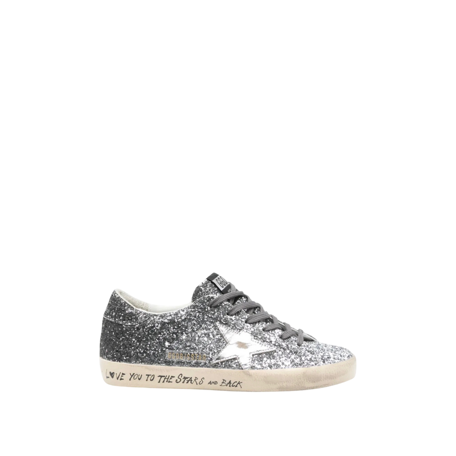 Golden Goose Super-Star 'Silver Glitter / White'