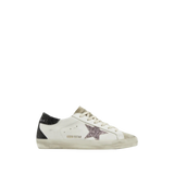 Golden Goose Super-Star 'White / Black Glitter / Cream'