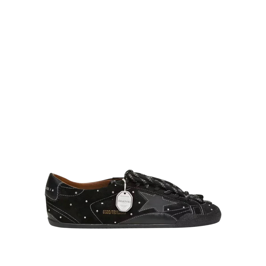 Golden Goose True-Star 'Black Suede / Swarovski'