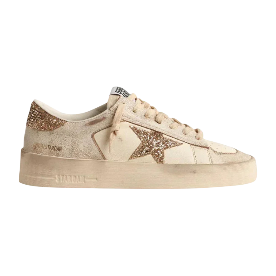 Golden Goose Stardan 'Ecru / Gold Glitter'