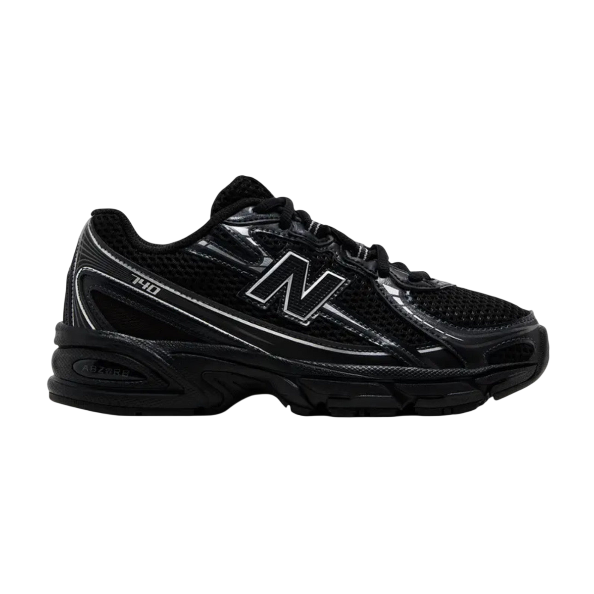 New Balance 740 Big Kid 'Black / Silver Metallic'