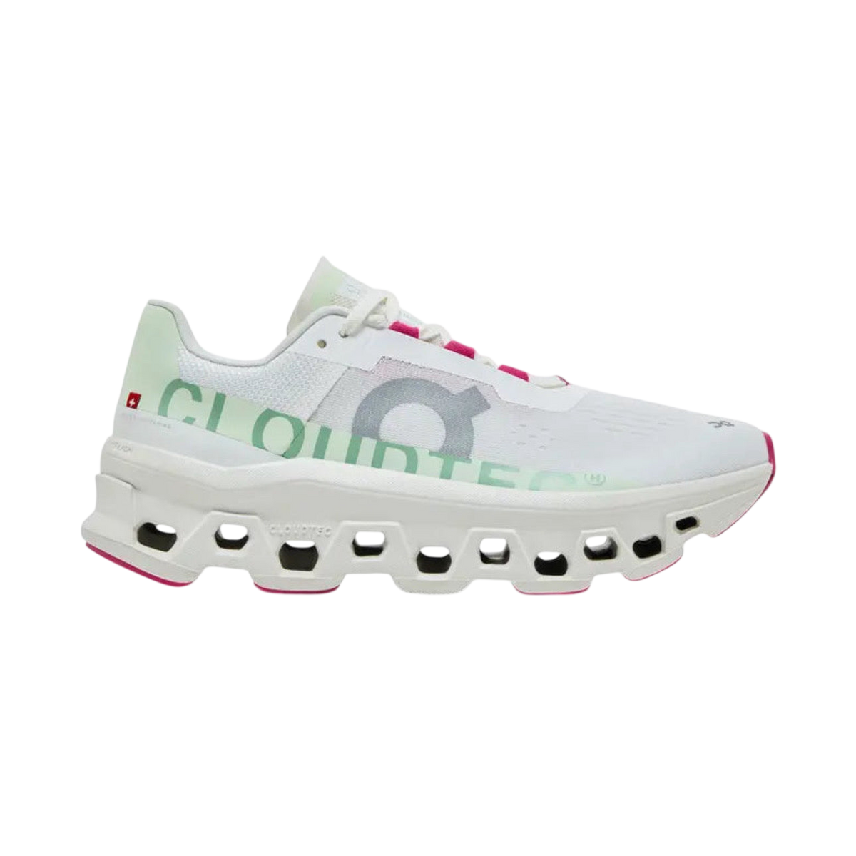 On Cloudmonster 'White / Lima'