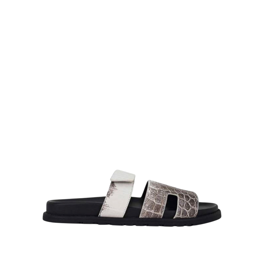 Hermès Chypre Slingback 'Himalaya Crocodile'