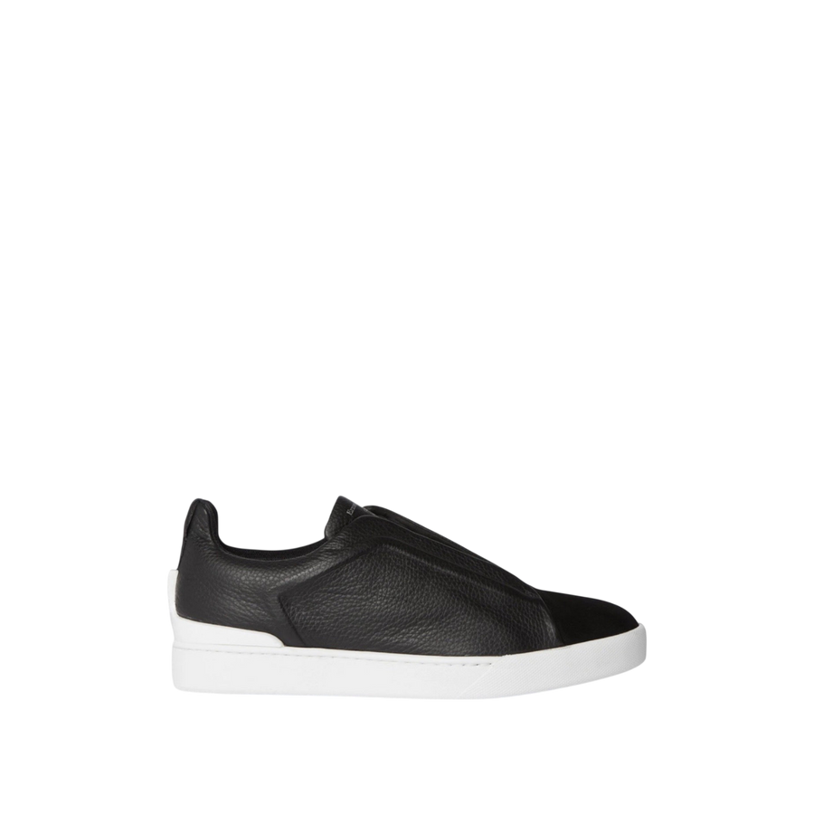 Zegna Triple Stitch Leather 'Black'