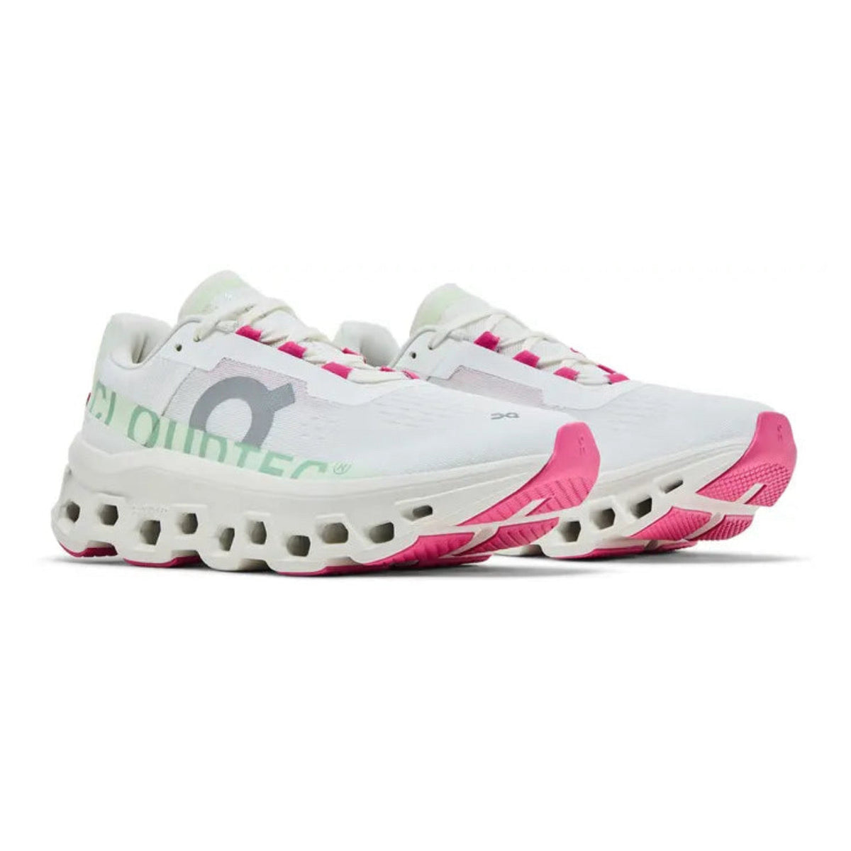 On Cloudmonster 'White / Lima'