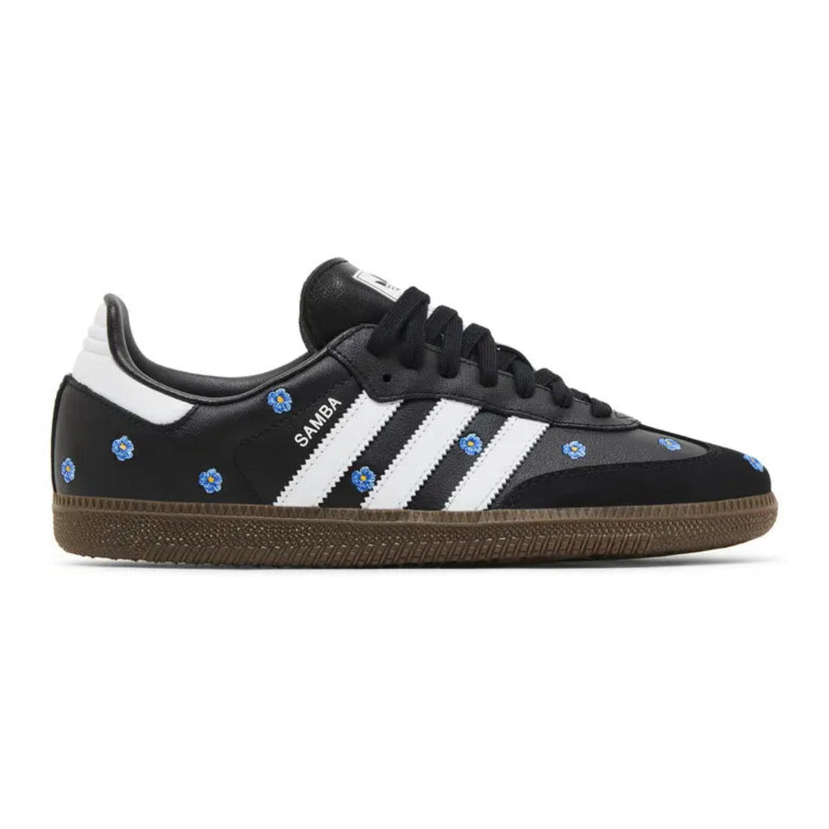 adidas Samba OG 'Core Black / Blue Floral Embroidery'
