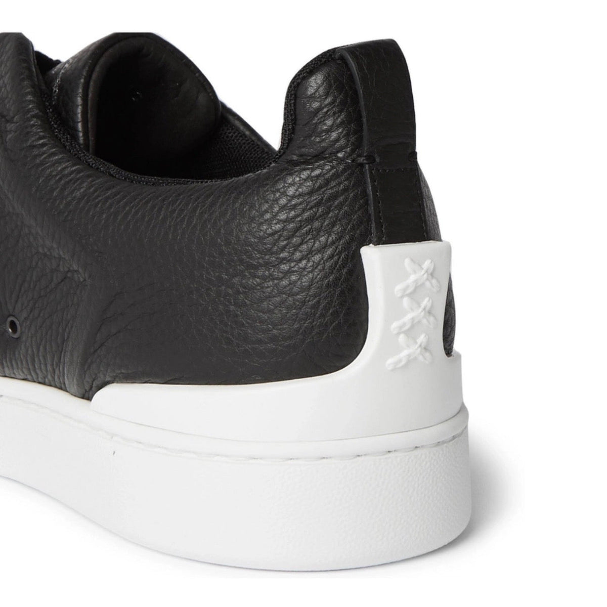 Zegna Triple Stitch Leather 'Black'