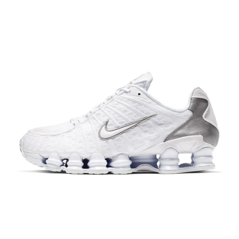 Nike Shox TL 'White / Metallic Silver / Max Orange'