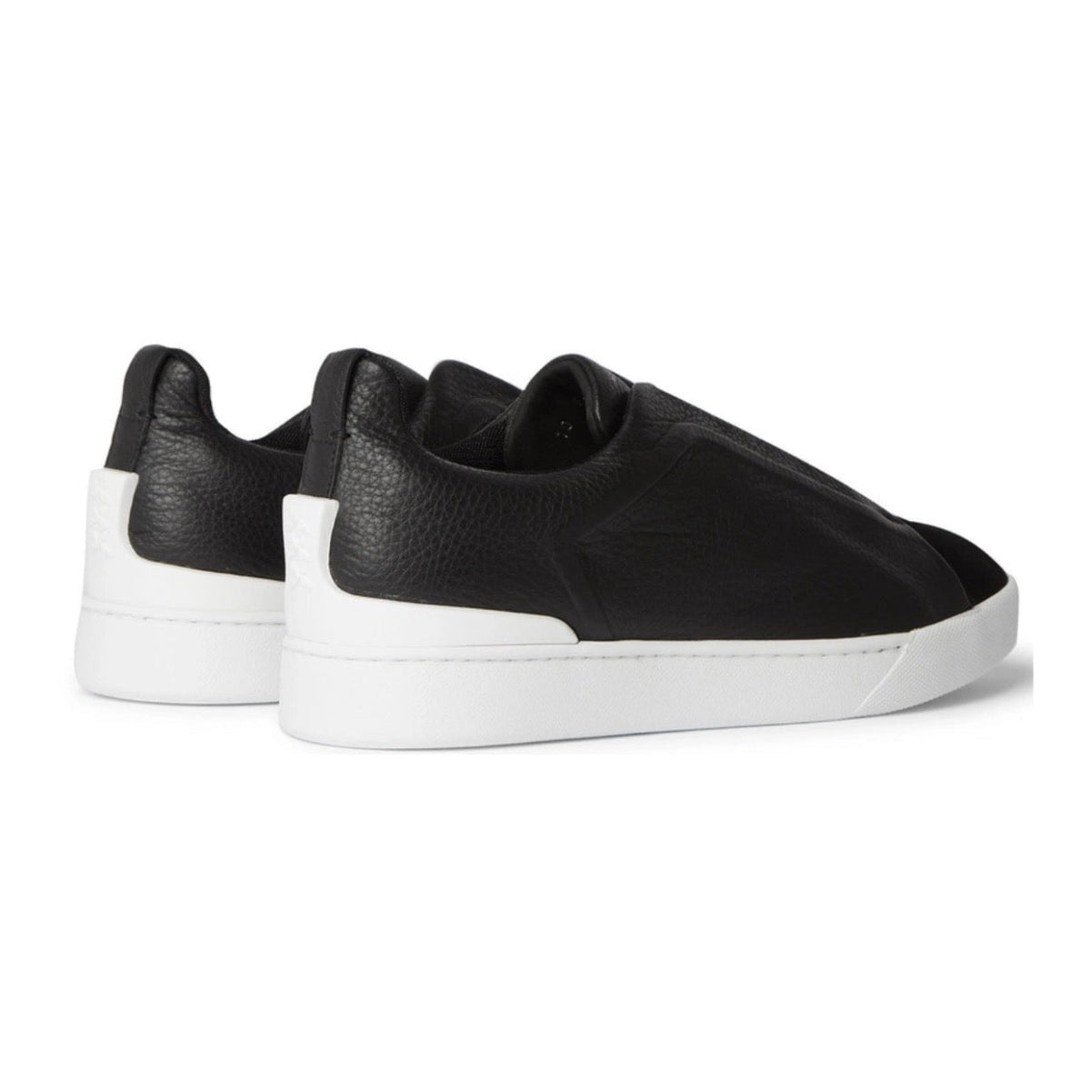 Zegna Triple Stitch Leather 'Black'