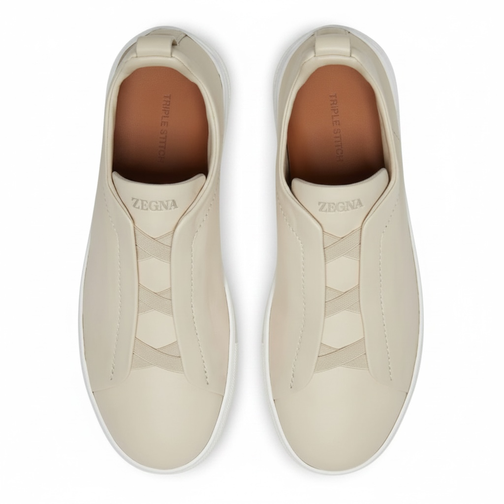 Zegna Triple Stitch SecondSkin 'Light Beige'