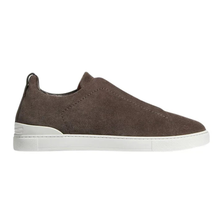 Zegna Triple Stitch Suede 'Brown'