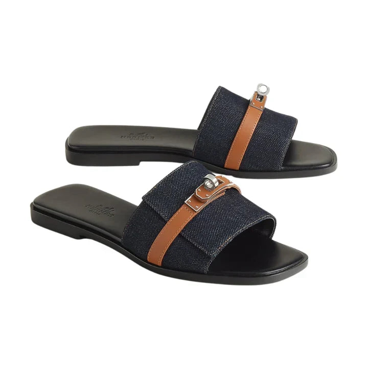 Hermès Giulia 'Bleu Brut / Naturel'