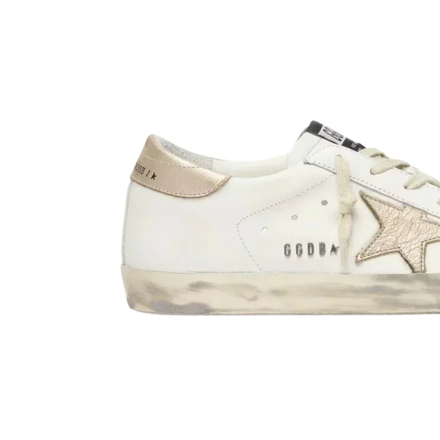 Golden Goose Super-Star 'White / Gold Glitter'