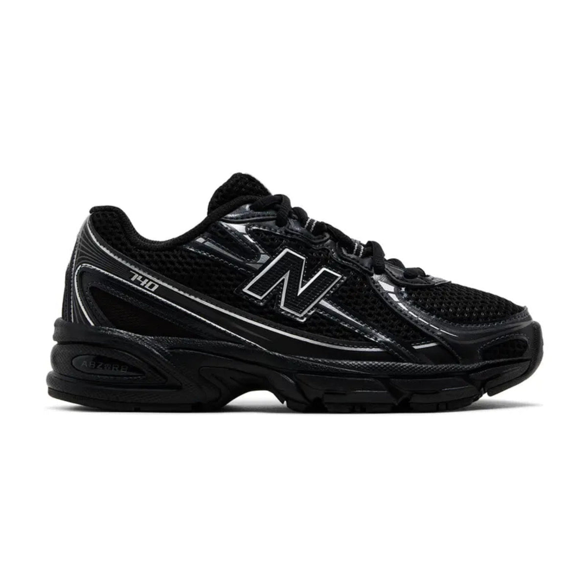 New Balance 740 Big Kid 'Black / Silver Metallic'