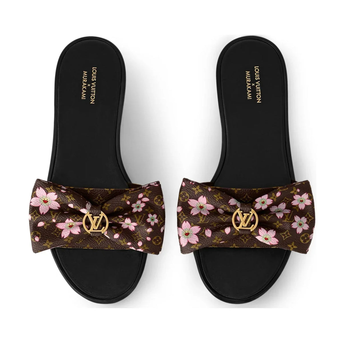 Takashi Murakami x Louis Vuitton Lily Flat Mule 'Black'