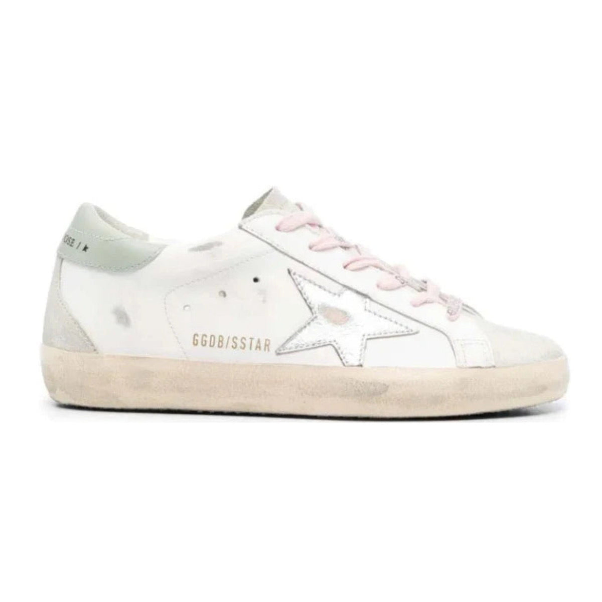 Golden Goose Super-Star 'White / Silver / Aqua'