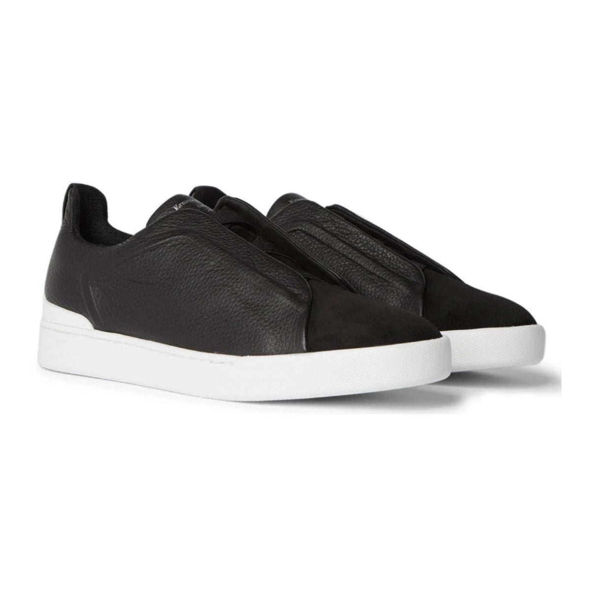 Zegna Triple Stitch Leather 'Black'