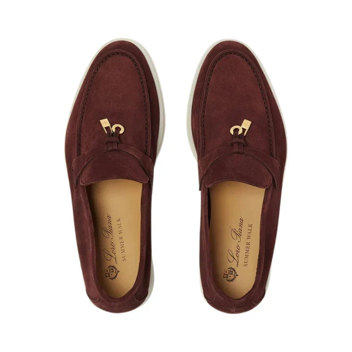 Loro Piana Summer Charms Walk Loafer 'Burgundy'