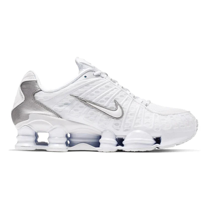 Nike Shox TL 'White / Metallic Silver / Max Orange'