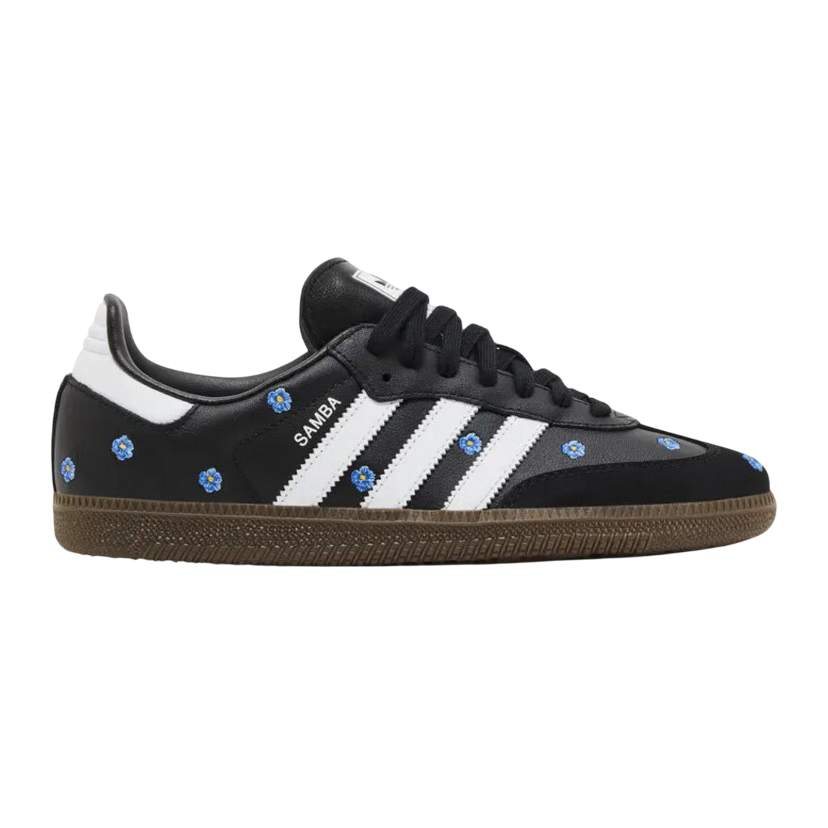 adidas Samba OG 'Core Black / Blue Floral Embroidery'