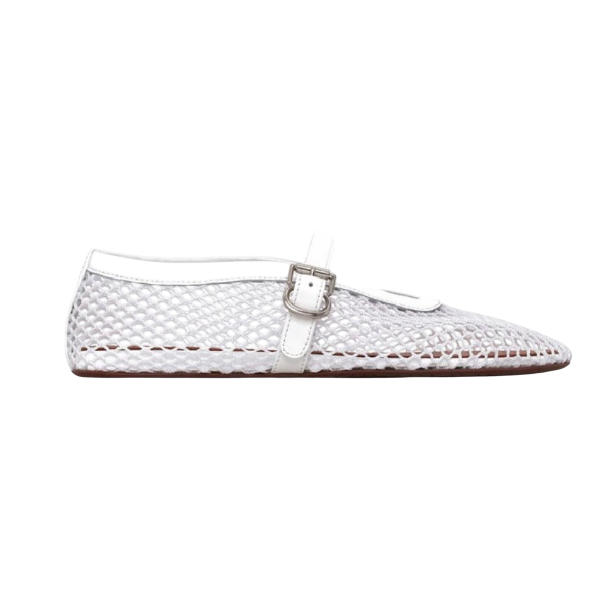 ALAÏA Mesh Ballet Flats 'Optical White'