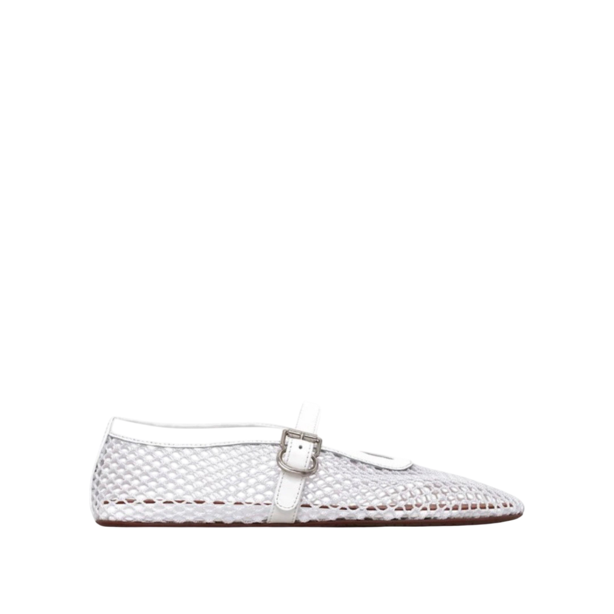 ALAÏA Mesh Ballet Flats 'Optical White'