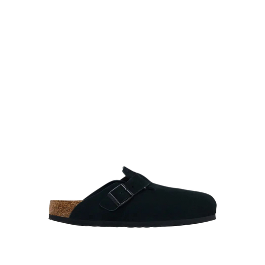 Birkenstock Boston Soft Footbed Suede 'Black'