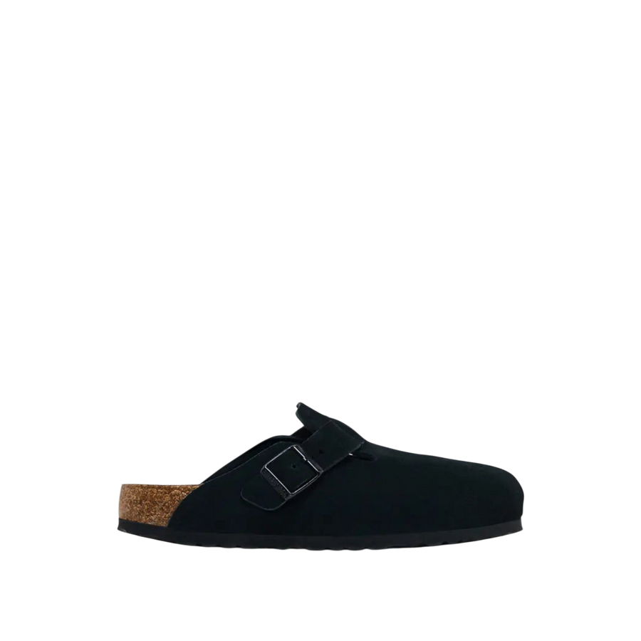 Birkenstock Boston Soft Footbed Suede 'Black'
