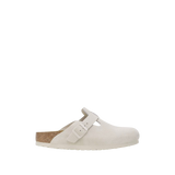 Birkenstock Boston Soft Footbed Suede 'Antique White'