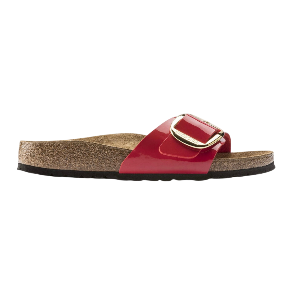 Birkenstock Madrid Big Buckle Patent 'Cherry'