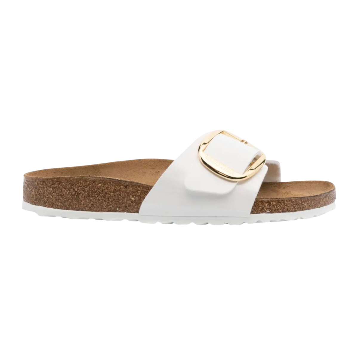 Birkenstock Madrid Big Buckle Patent 'White'