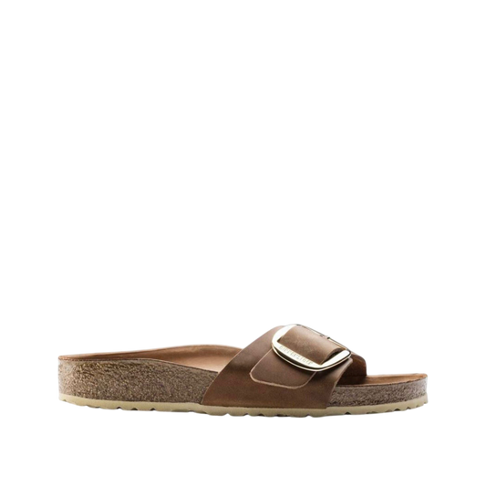 Birkenstock Madrid Big Buckle Oiled Leather 'Cognac'