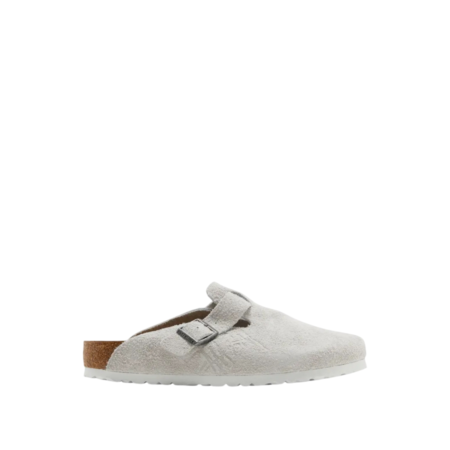 Stüssy x Birkenstock Boston Shaggy 'Bone'