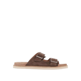 Brunello Cucinelli Double-Strap Suede Sandals 'Brown'