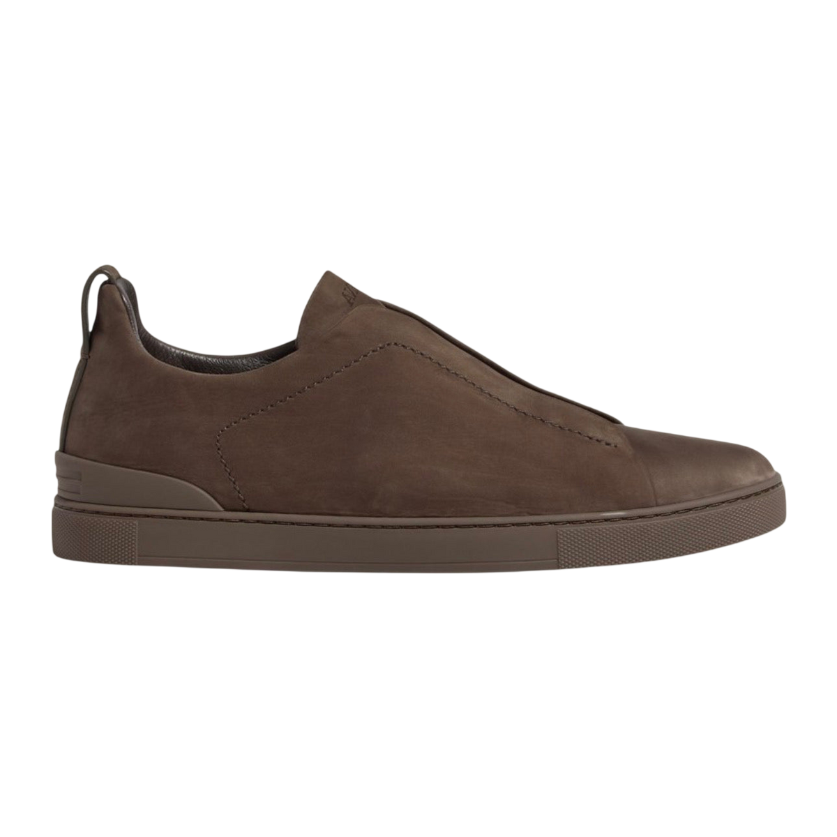 Zegna Triple Stitch SecondSkin Nubuck 'Dark Taupe'