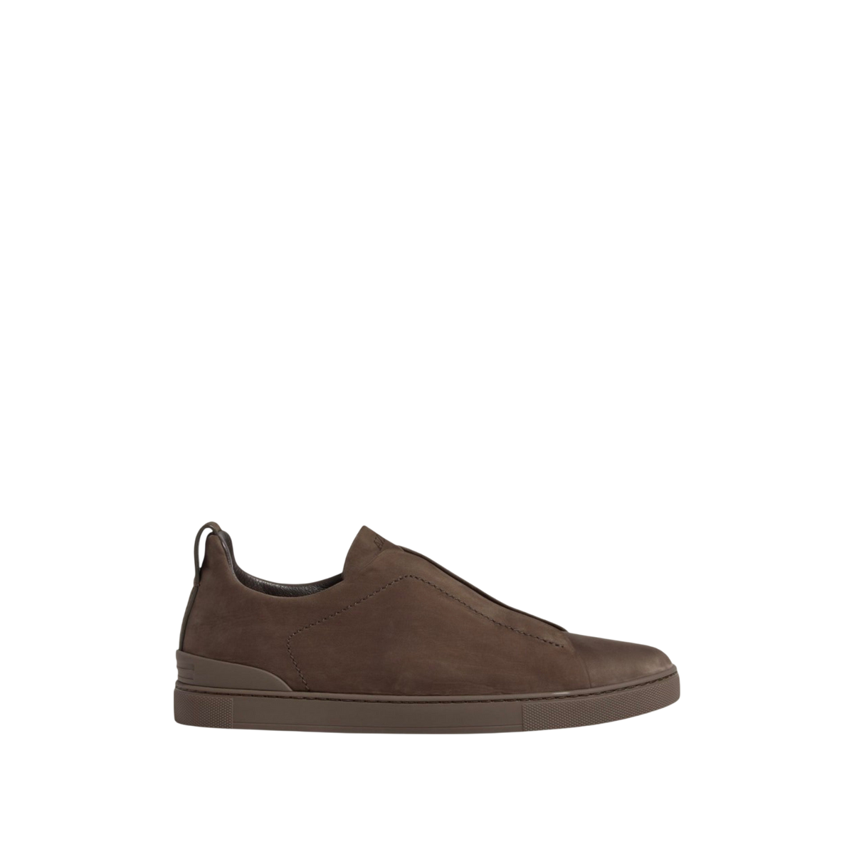 Zegna Triple Stitch SecondSkin Nubuck 'Dark Taupe'