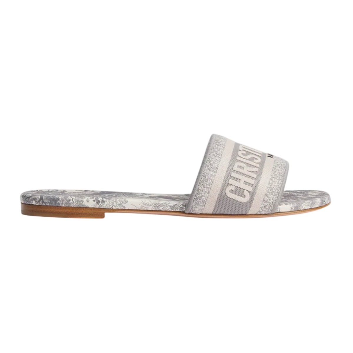 Dior Dway Slide Toile de Jouy 'Grey'