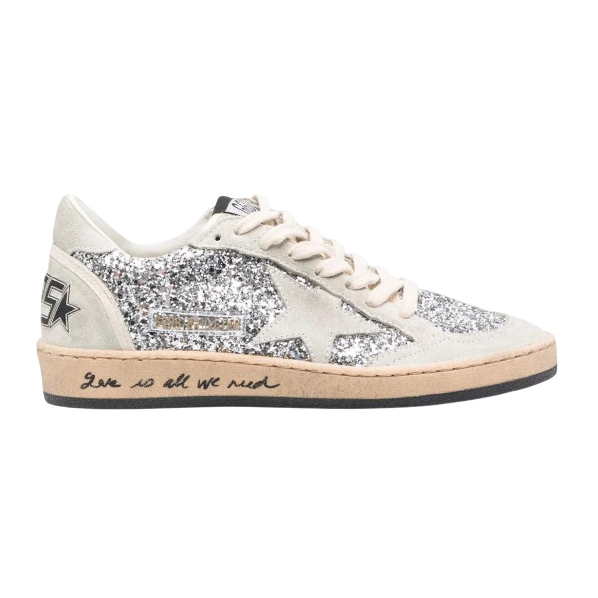 Golden Goose Ball Star 'Silver Glitter / Ice Grey'