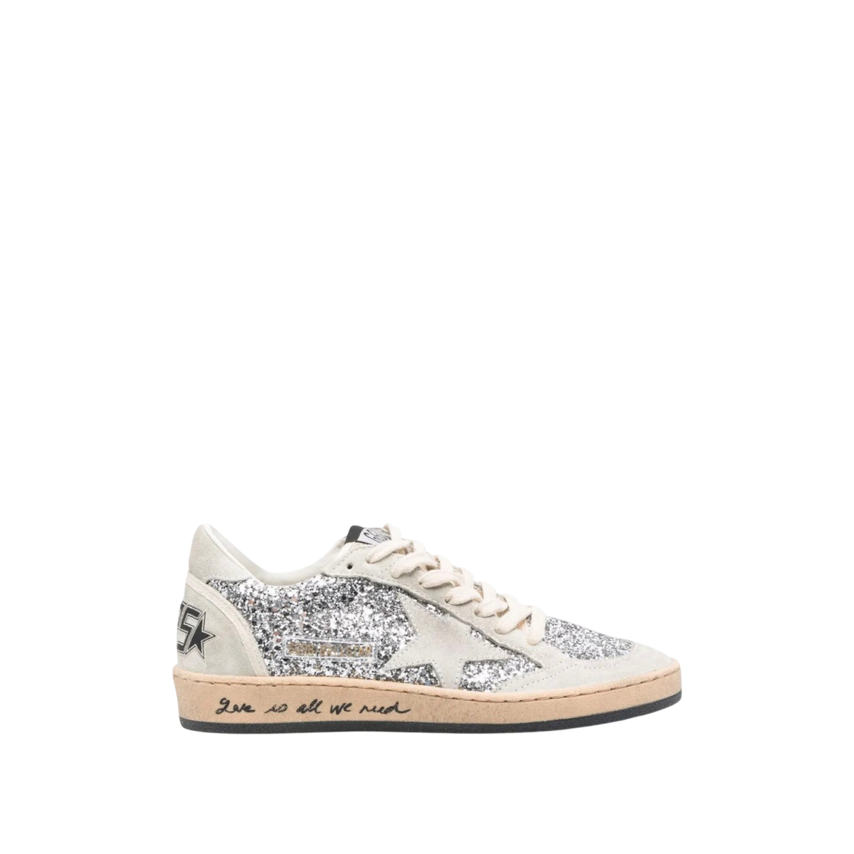Golden Goose Ball Star 'Silver Glitter / Ice Grey'