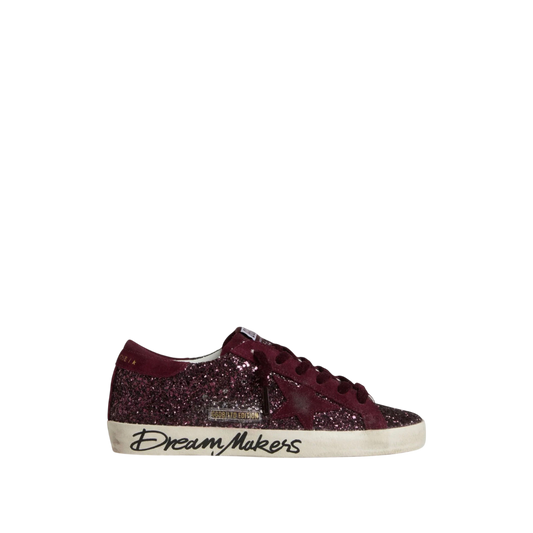 Golden Goose Super-Star LTD 'Dark Red Glitter'
