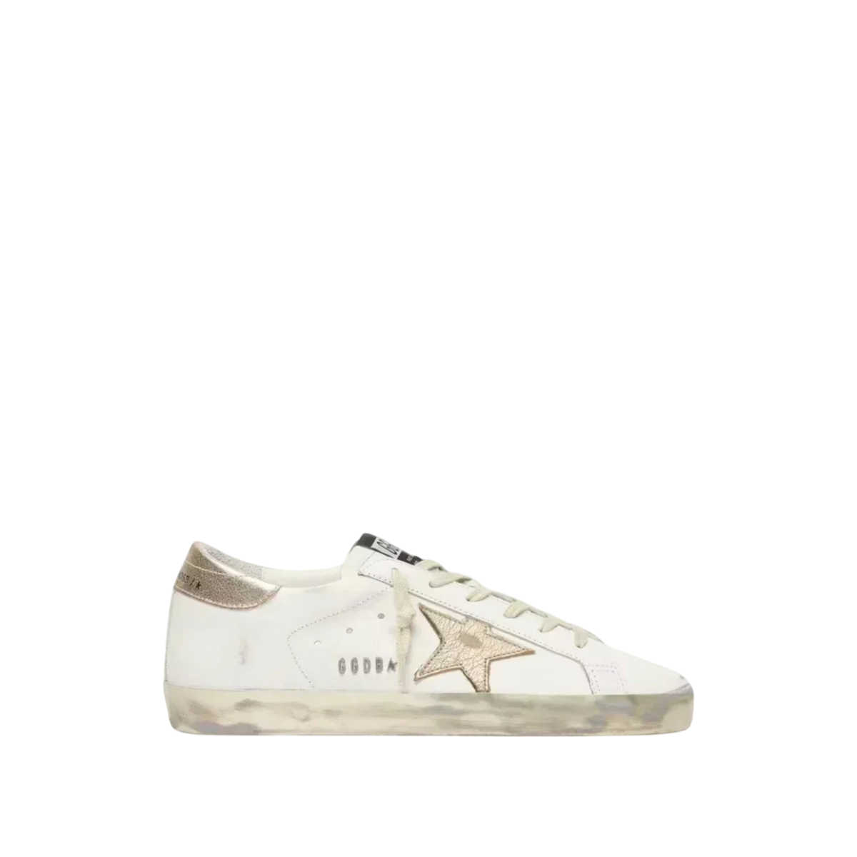 Golden Goose Super-Star 'White / Gold Glitter'